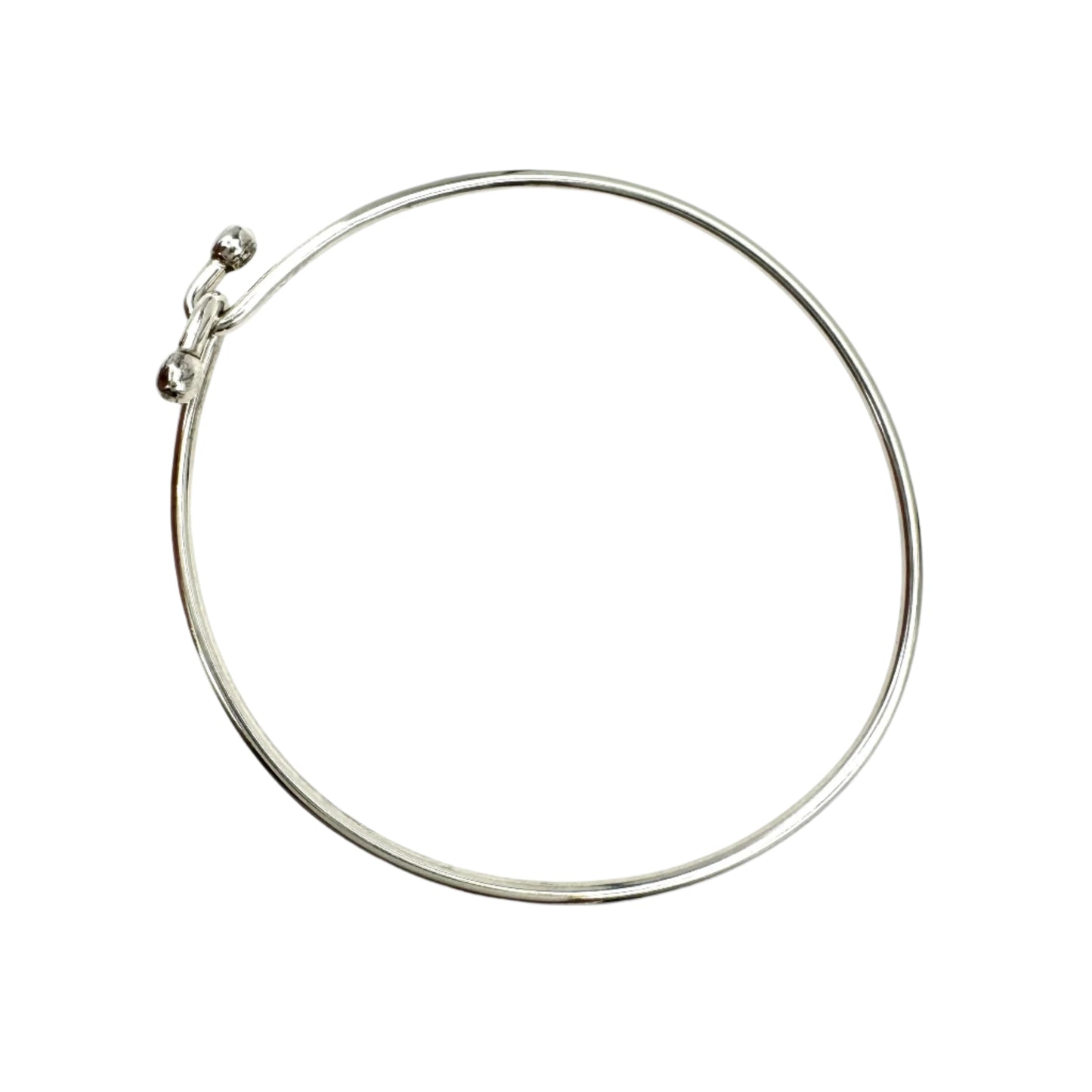 Tiffany & Co. Wire Hook 925 Silver Bangle 17cm