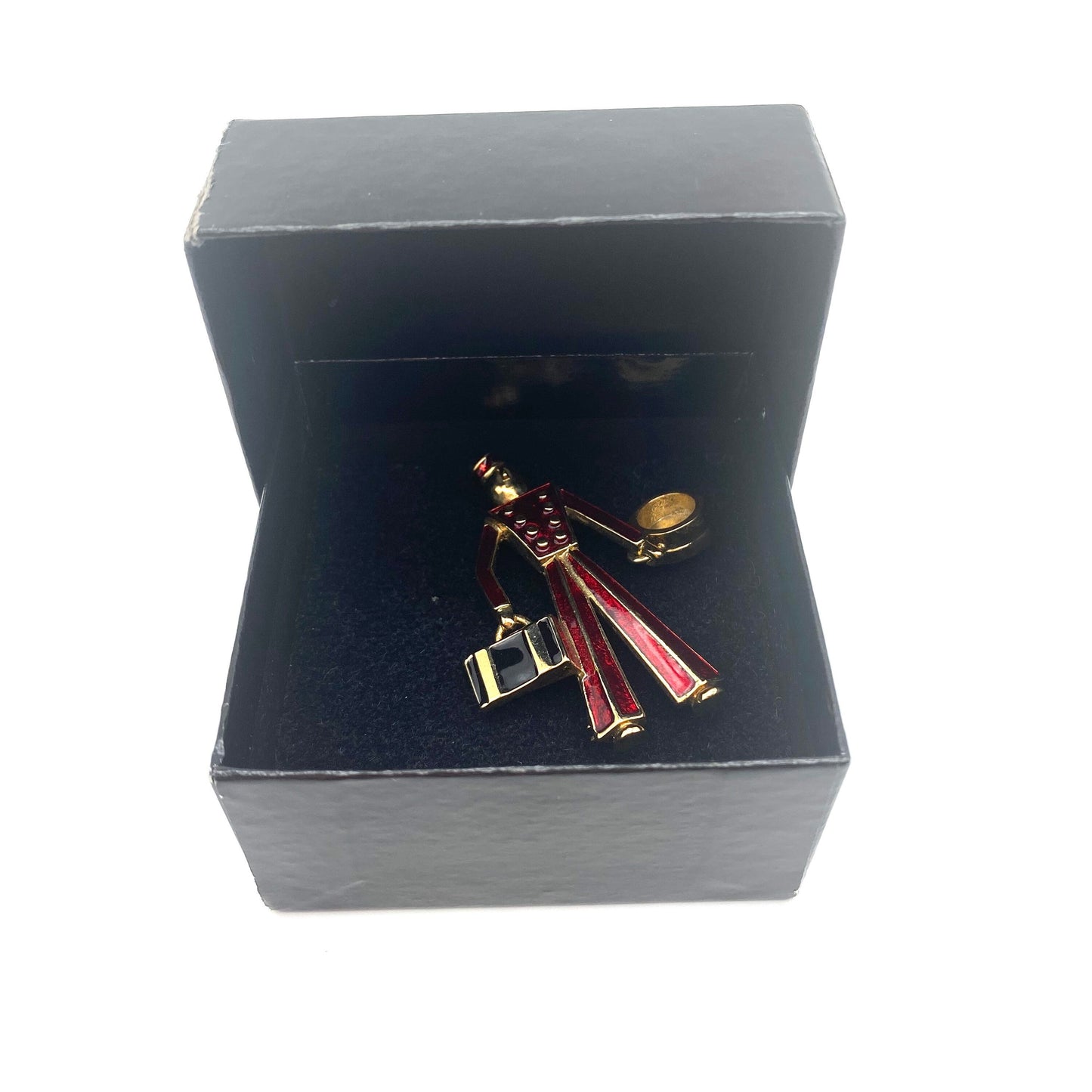 VERY RARE Butler and Wilson Enamel Bellboy Brooch in Original Box