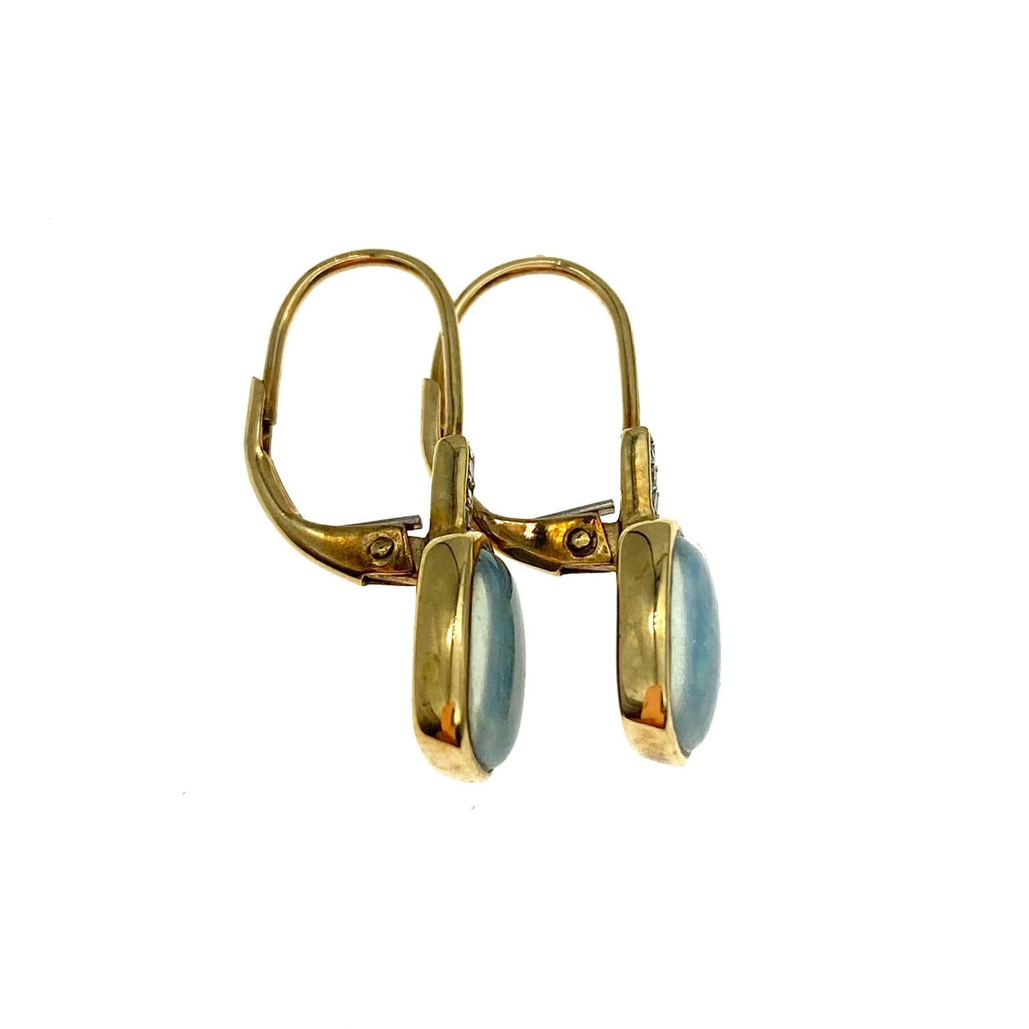 9ct Gold Opal Triplet Leverback Earrings