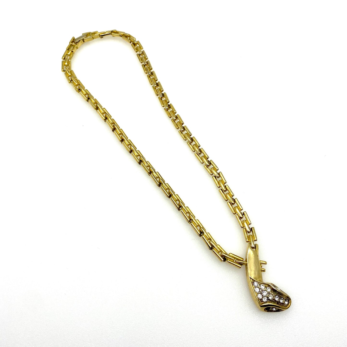 1970’s Vintage Crystal Snake Head Necklace