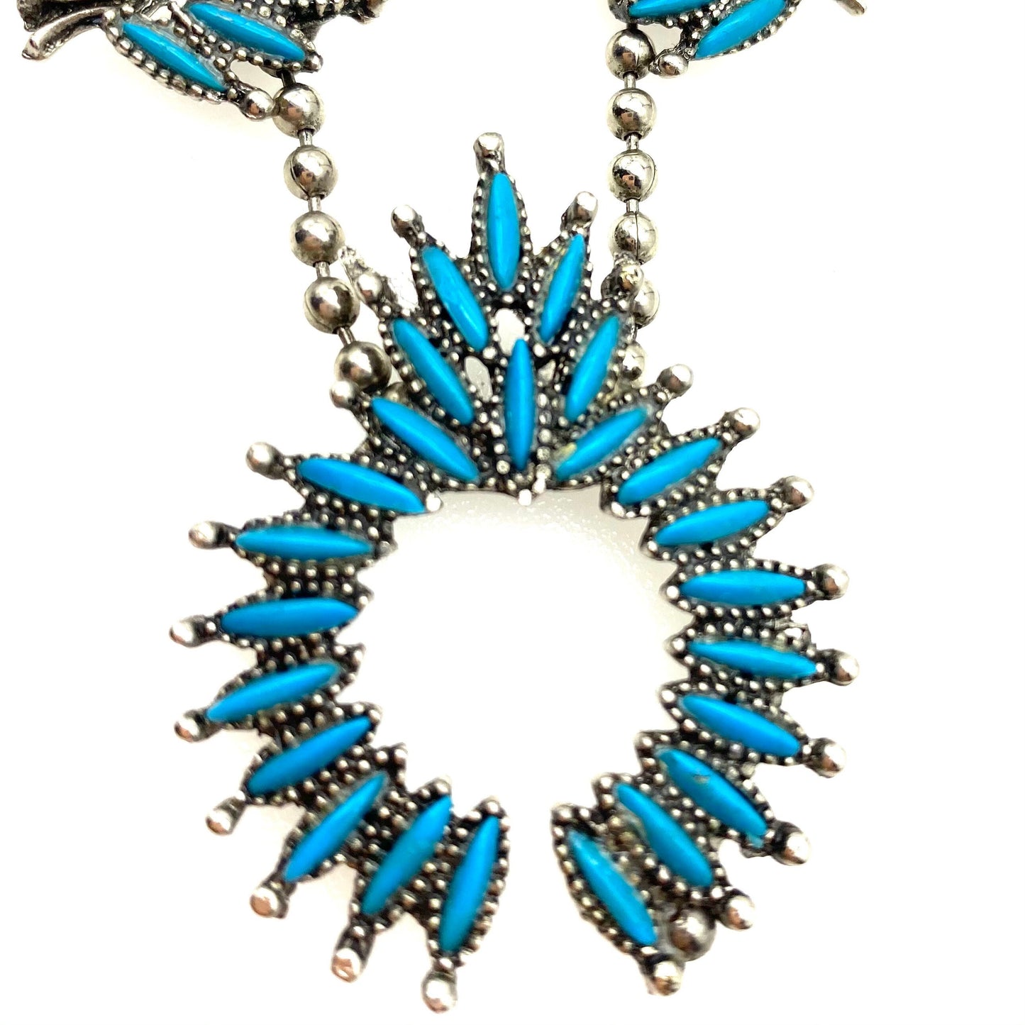 Zuni Squash Blossom Style Necklace