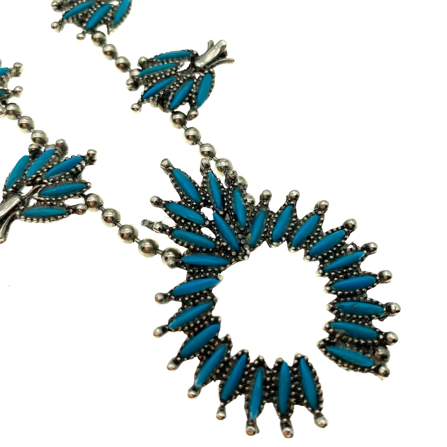 Zuni Squash Blossom Style Necklace