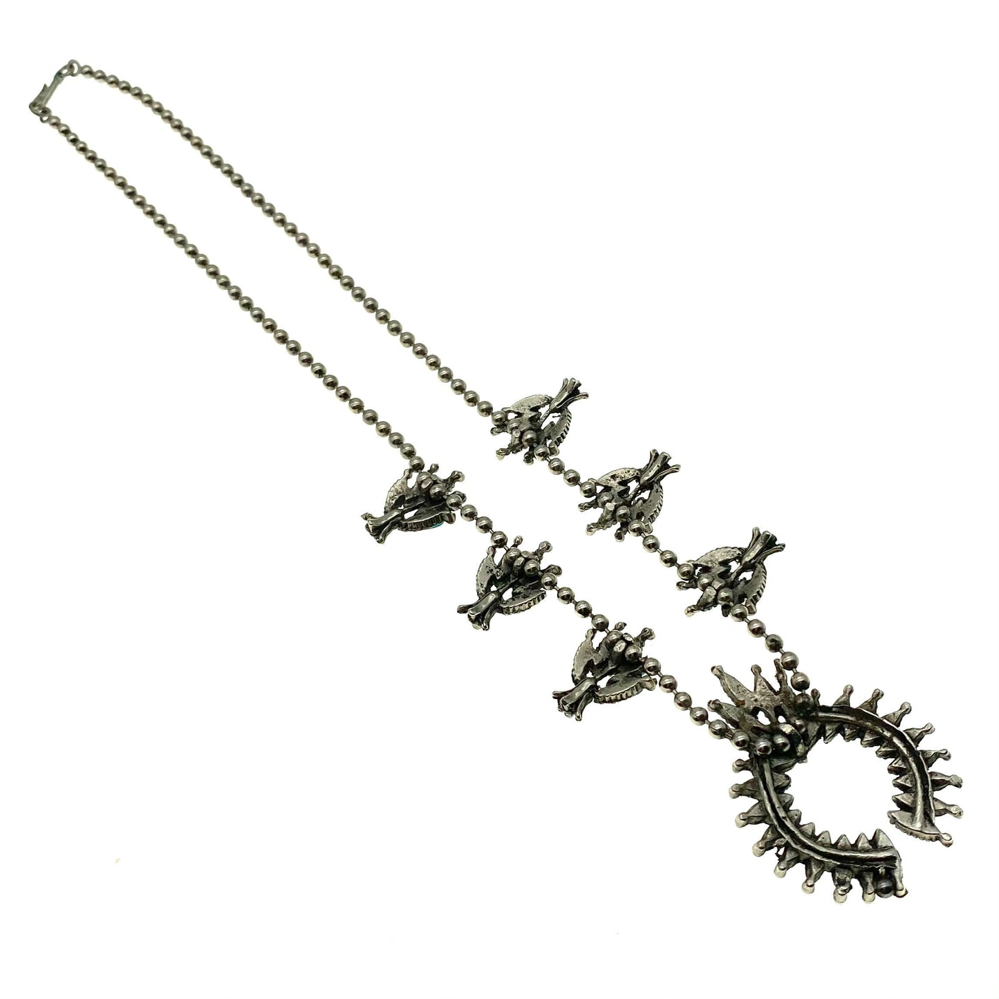 Zuni Squash Blossom Style Necklace