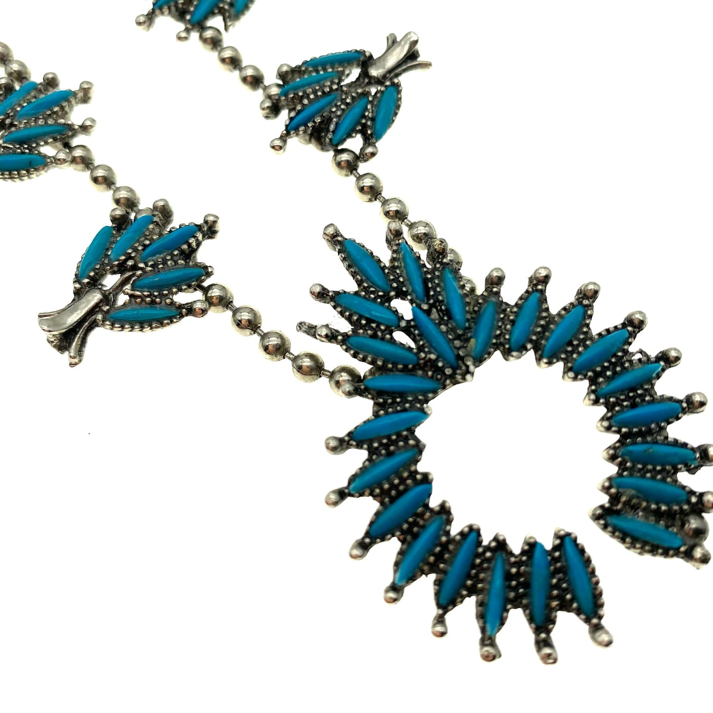 Zuni Squash Blossom Style Necklace