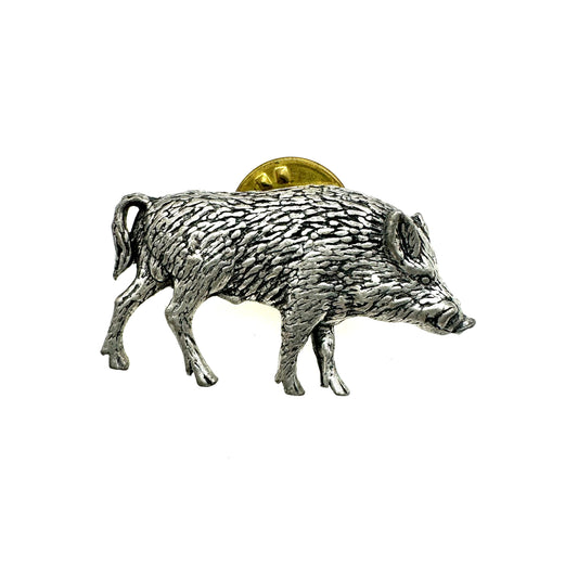 A R Brown Pewter Boar Pin
