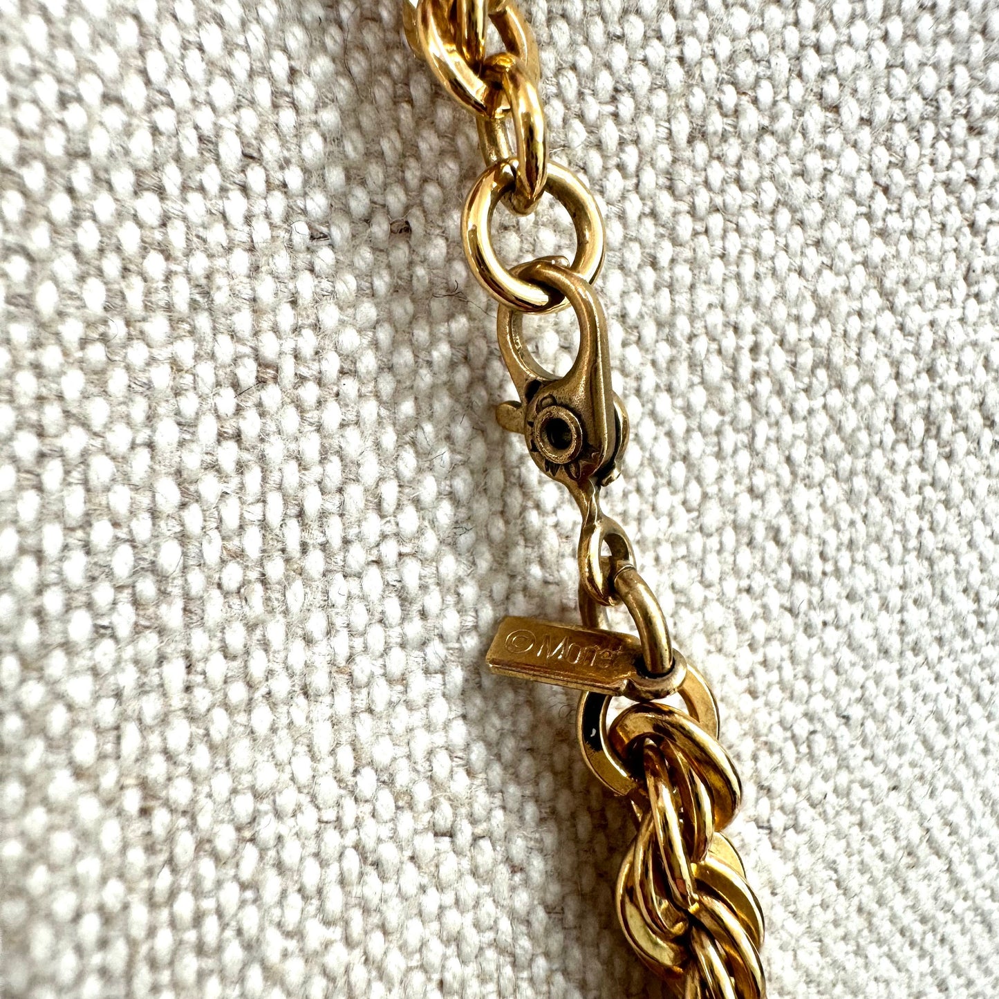 Monet Gold Plated Rope Twist Necklace