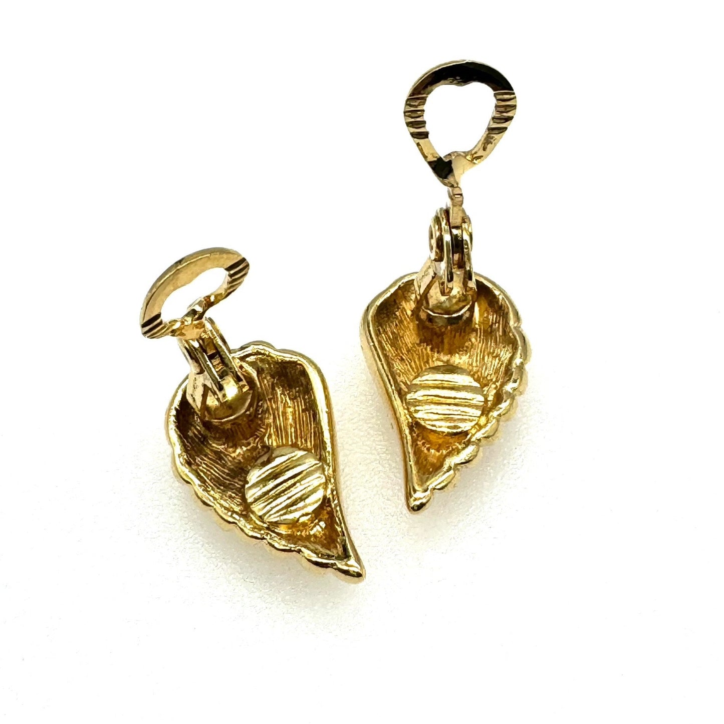 Monet Stylised Leaf Clip On Earrings