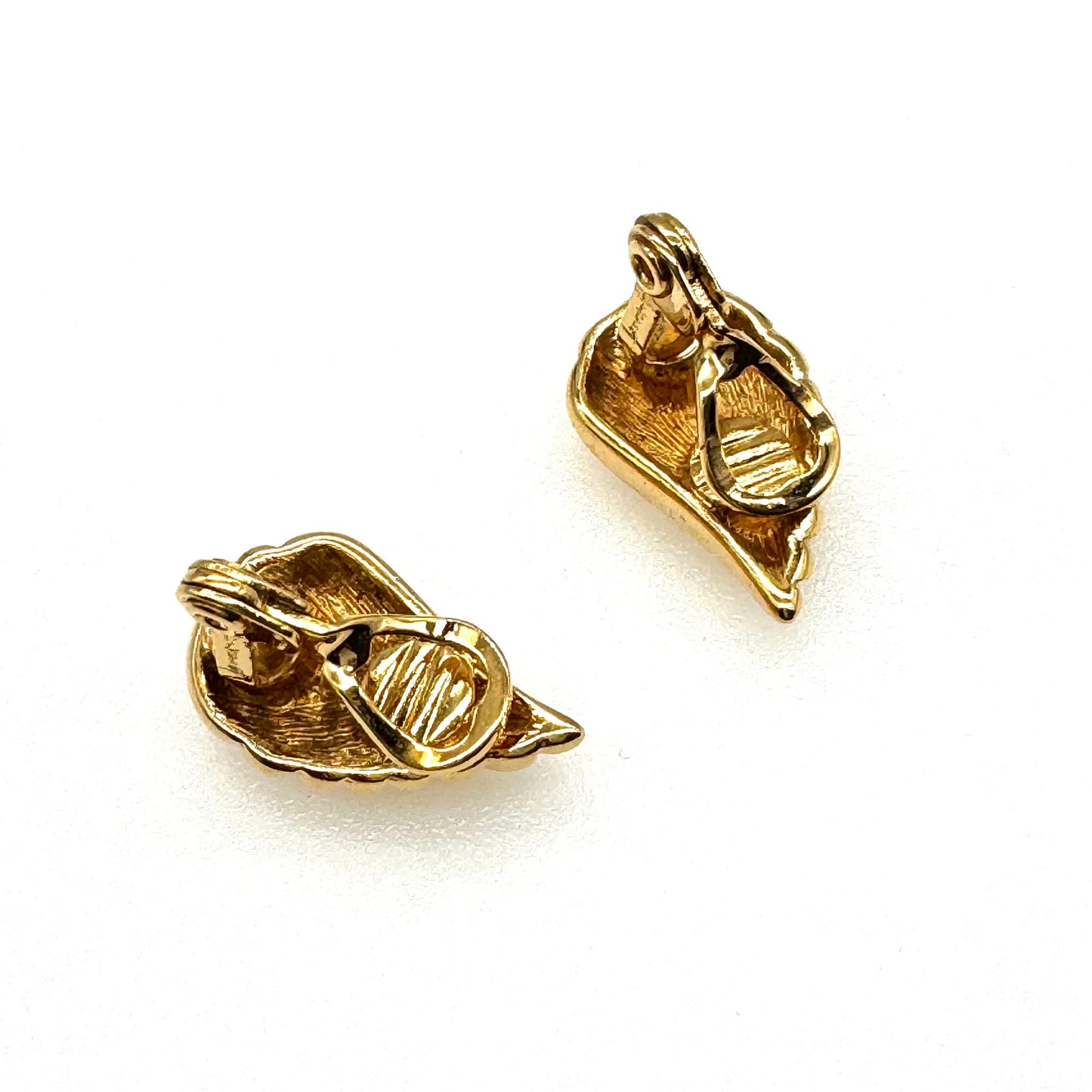 Monet Stylised Leaf Clip On Earrings