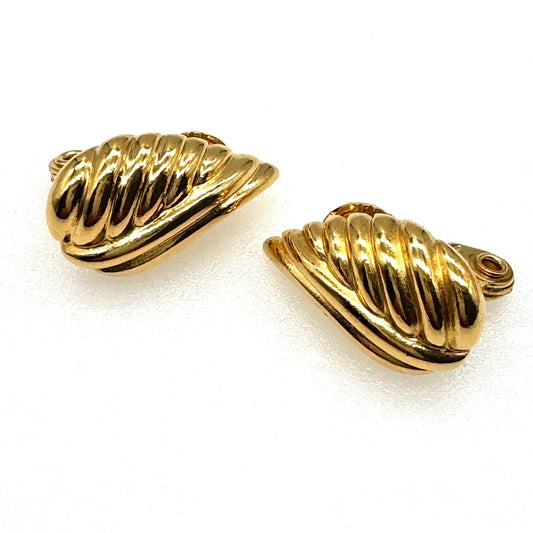 Monet Stylised Leaf Clip On Earrings