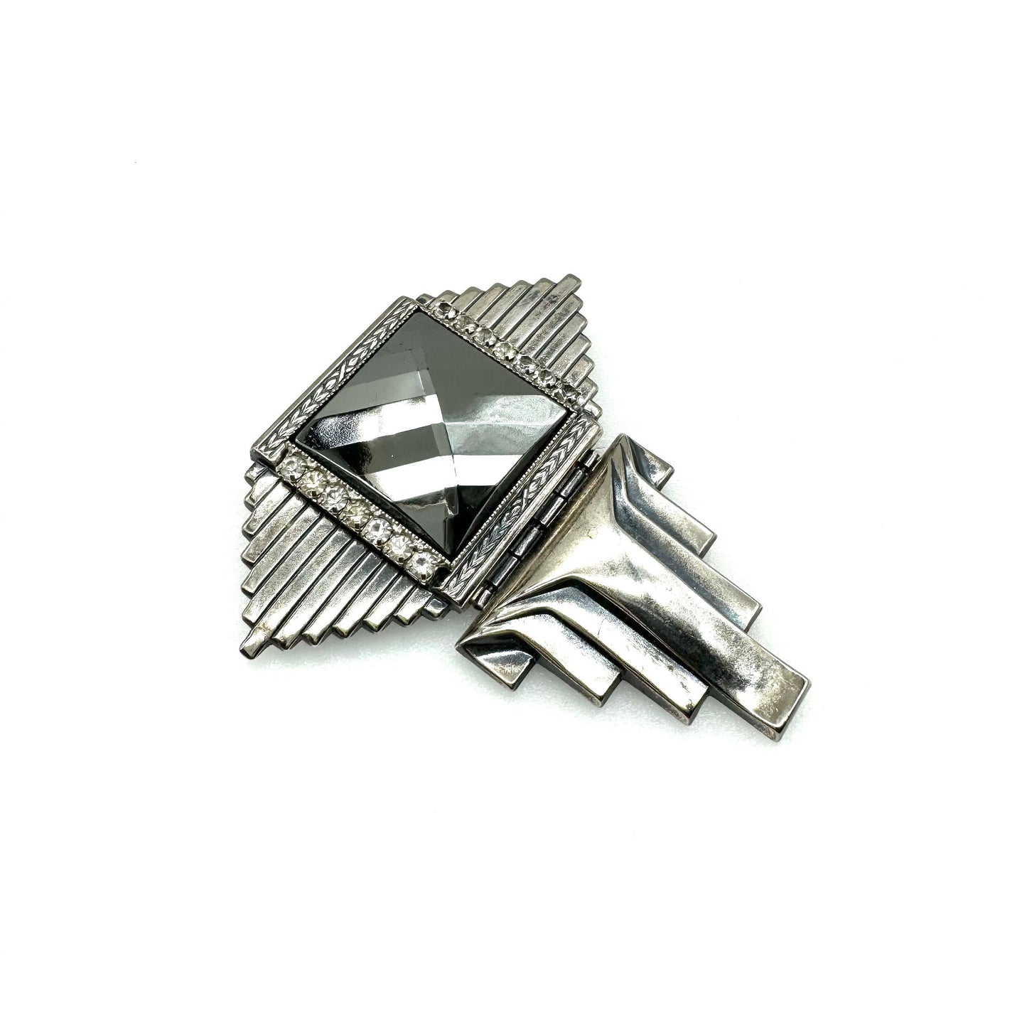 Ermani Bulatti Large Vintage Art Deco Architectural Brooch