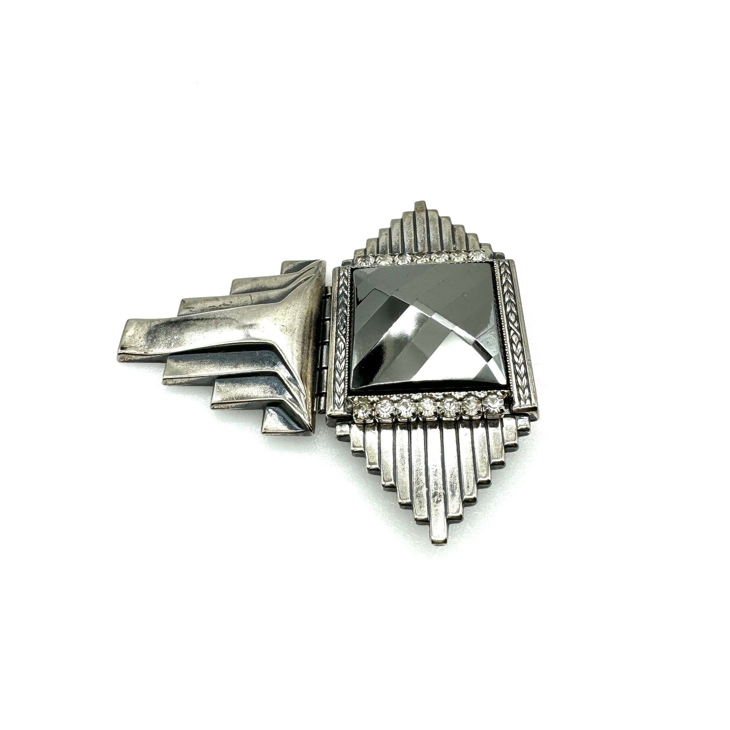 Ermani Bulatti Large Vintage Art Deco Architectural Brooch