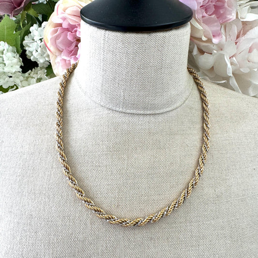 Monet Two Tone Rope Necklace