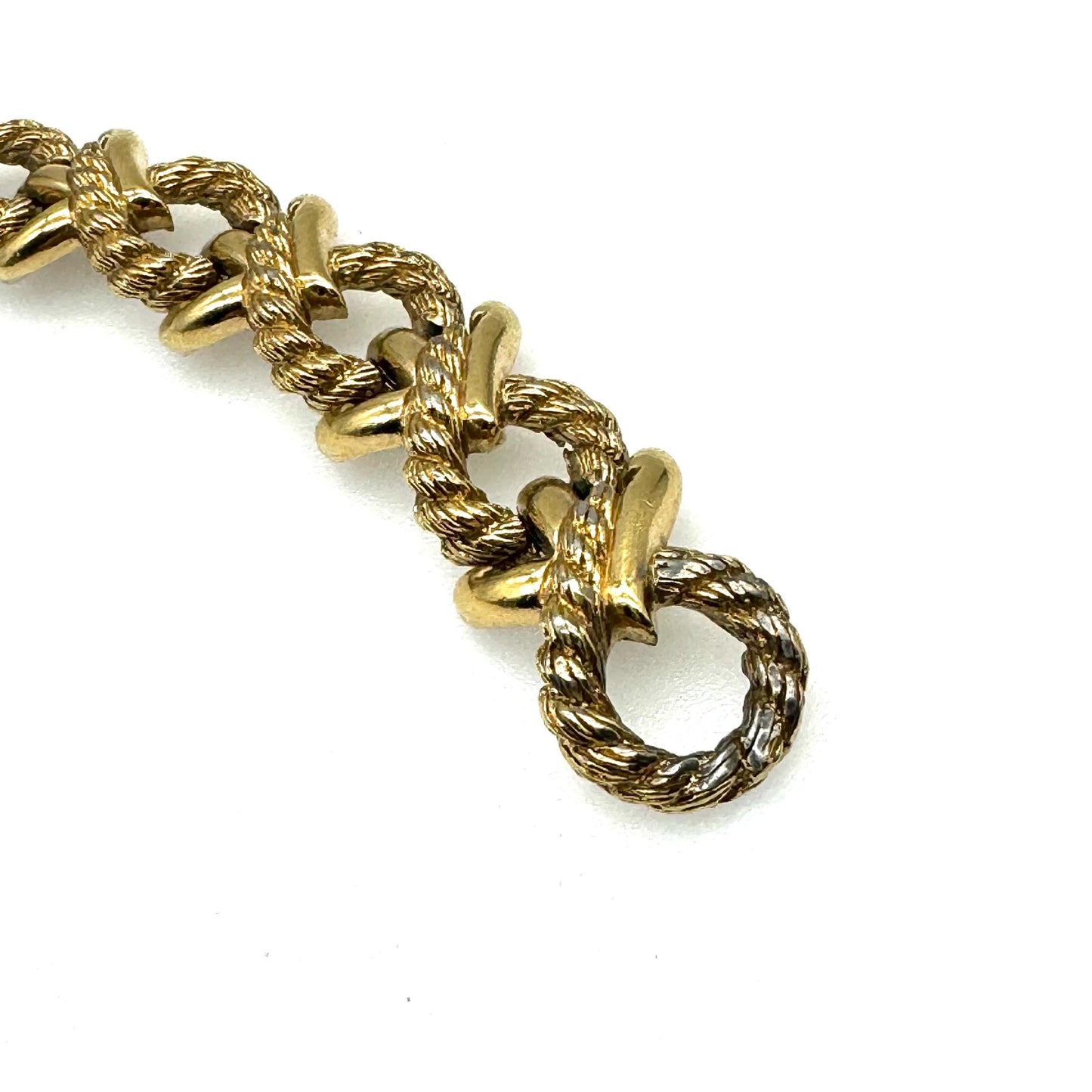 Guy Laroche Decorative Rope and Anchor Chain Link Bracelet