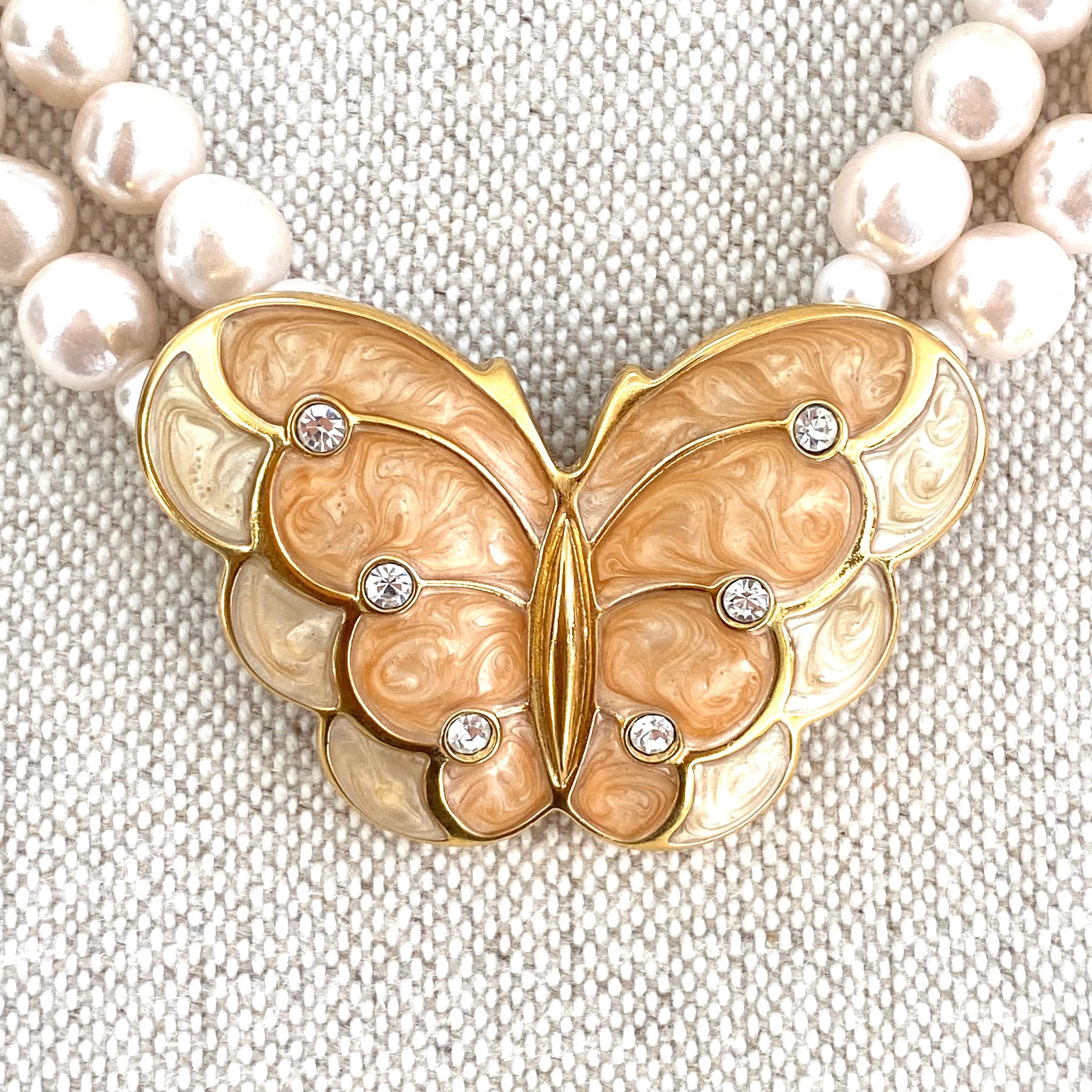 Kenneth jay lane butterfly outlet necklace