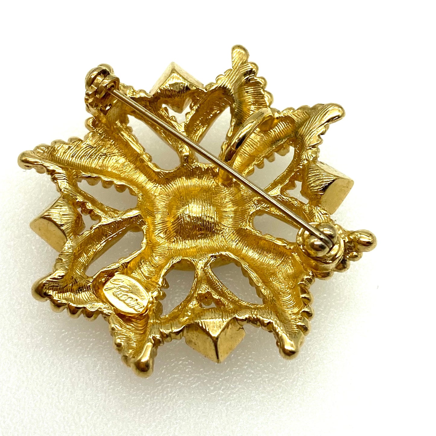 Puccini Étrusque/Byzantine Croix de Malte Broche / Pendentif