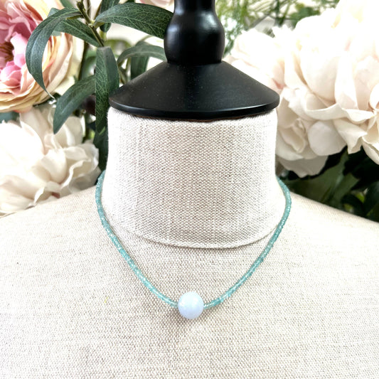 Apatite and Chalcedony Necklace