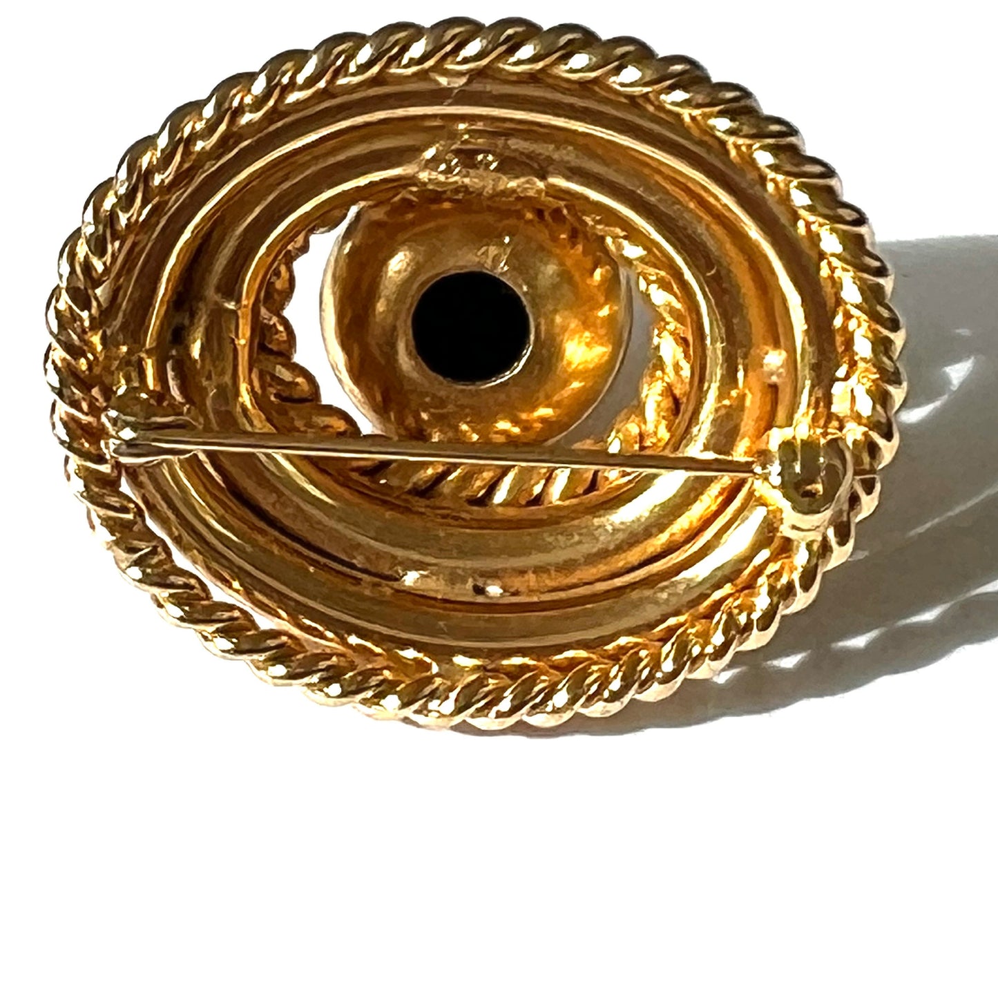 Grosse 1970 Germany Domed Gold Plated Brooch