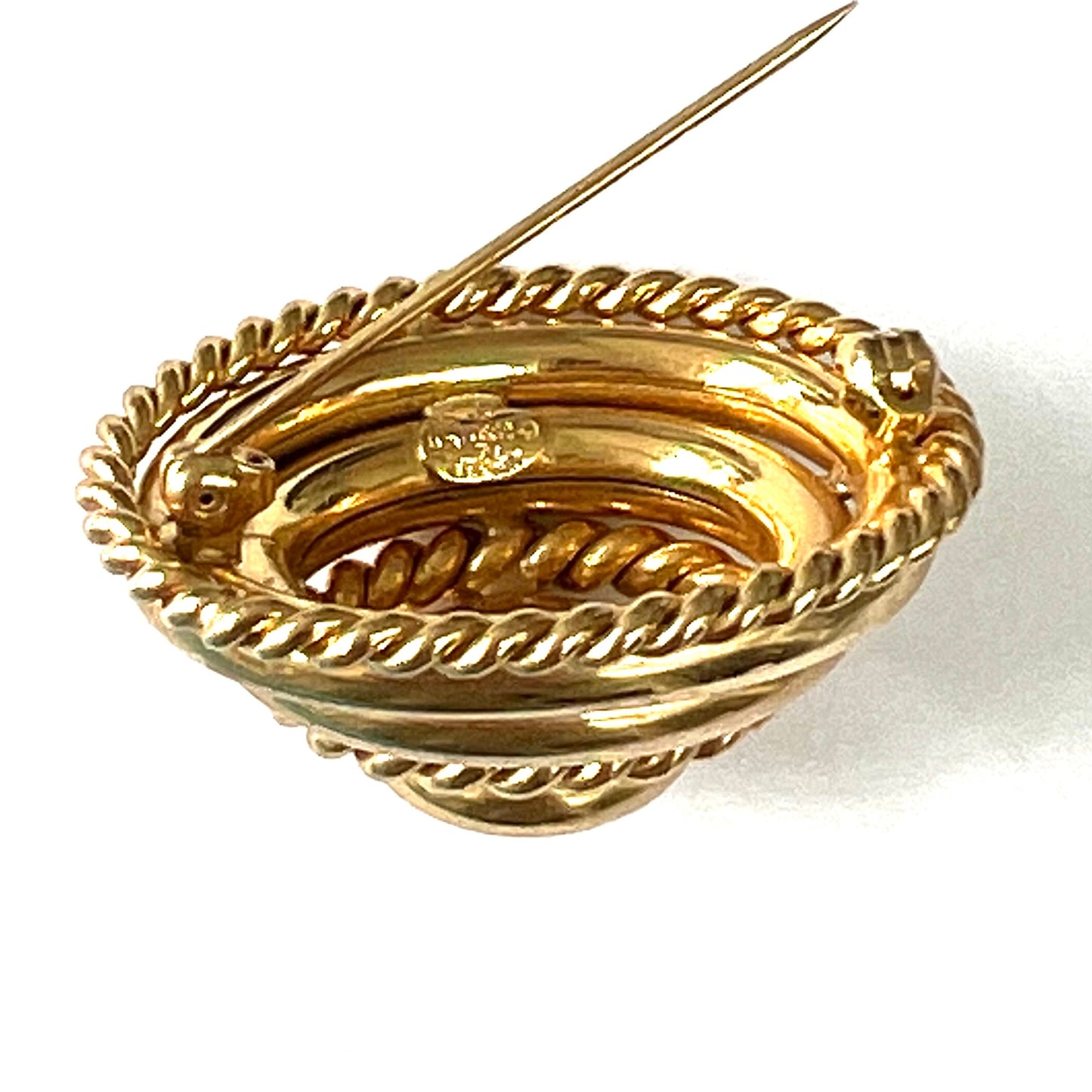 Grosse 1970 Germany Domed Gold Plated Brooch