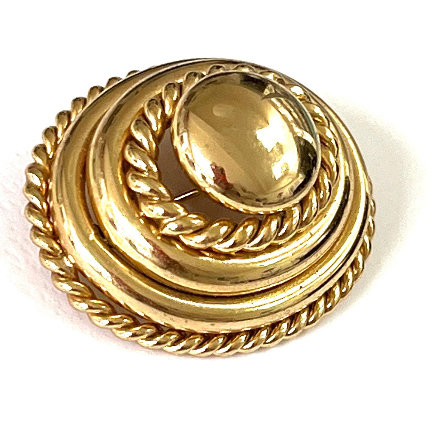 Grosse 1970 Germany Domed Gold Plated Brooch