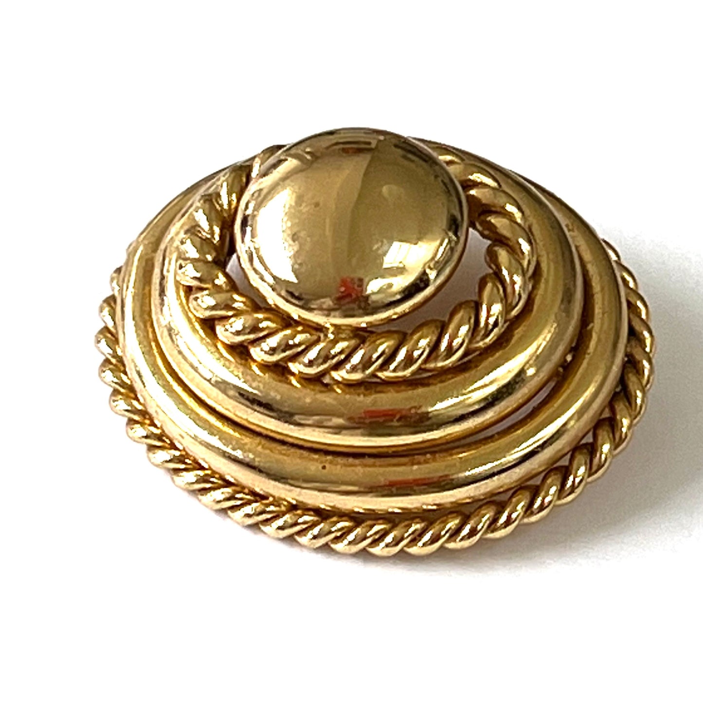 Grosse 1970 Germany Domed Gold Plated Brooch