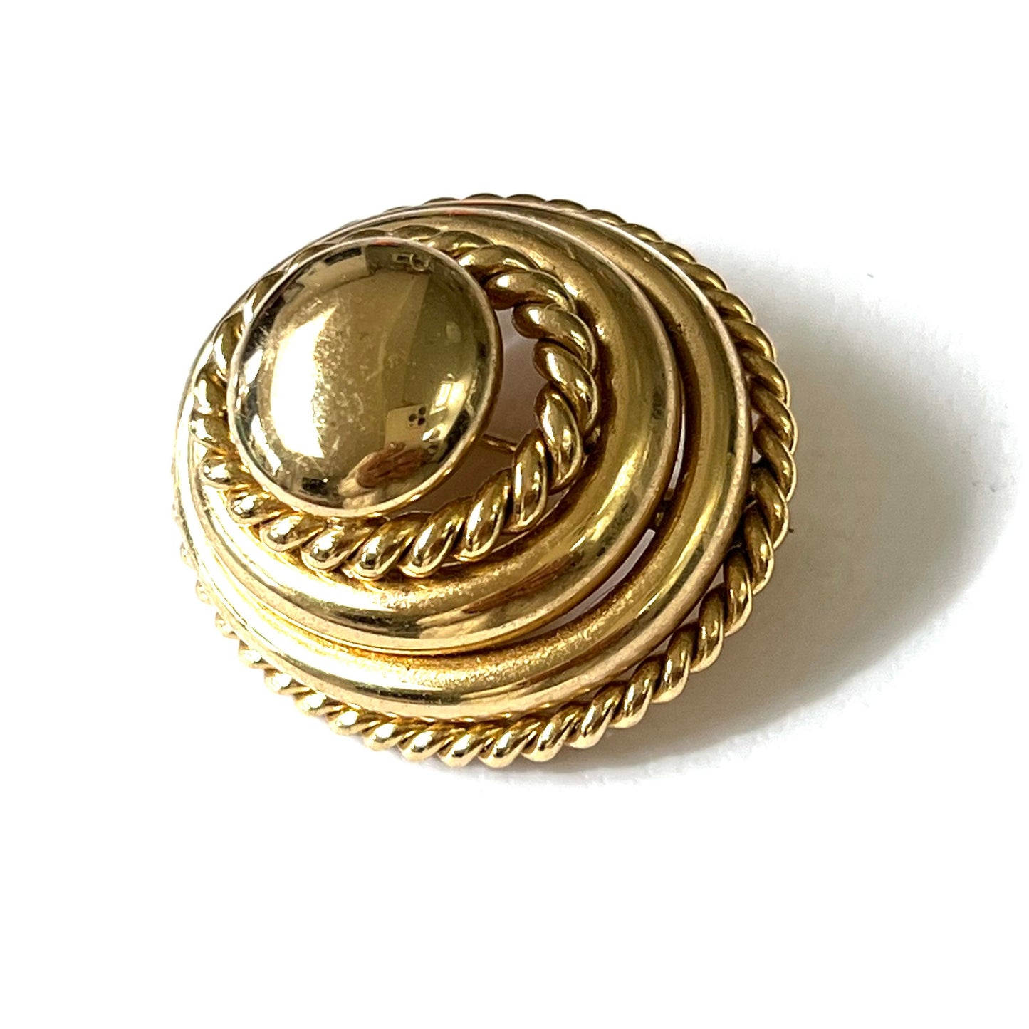 Grosse 1970 Germany Domed Gold Plated Brooch