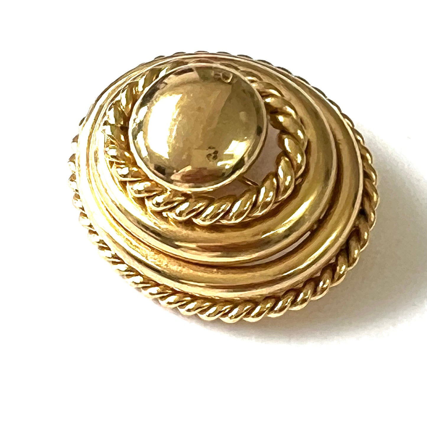 Grosse 1970 Germany Domed Gold Plated Brooch