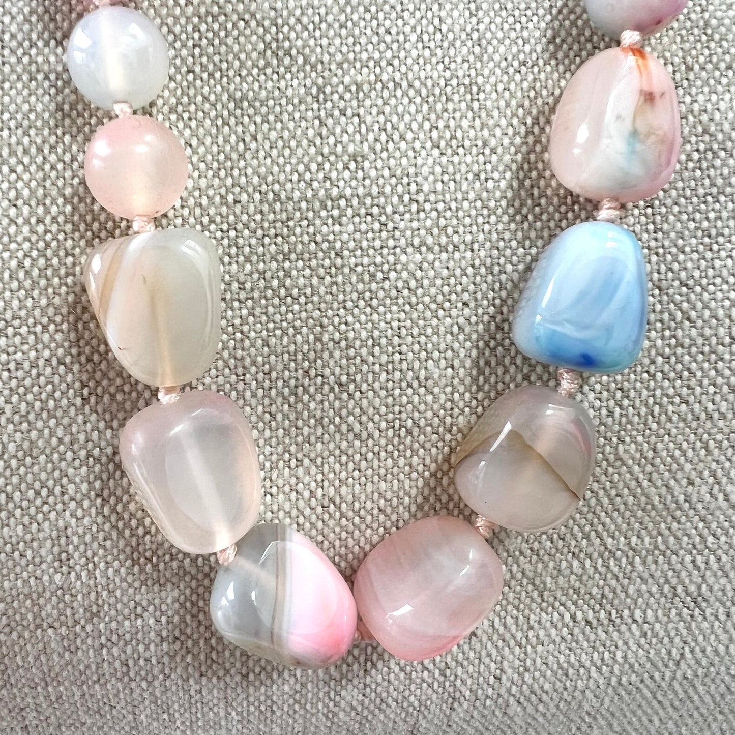 Lola Rose Hand-Knotted Graduated Semi-Precious Bead Adjustable Necklace