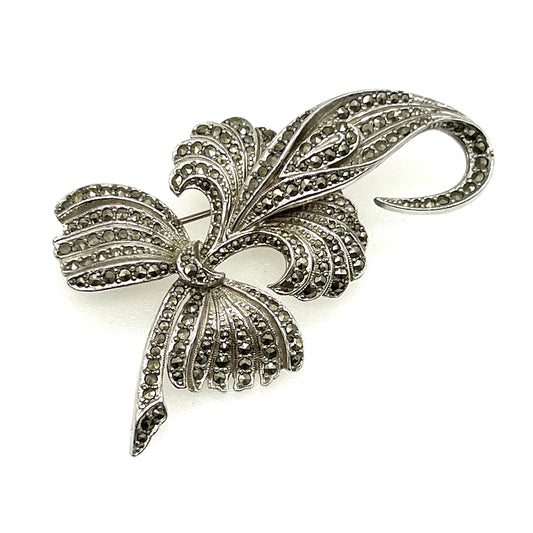 Large Marcasite Brooch 1950's