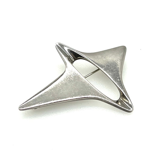 Georg Jensen Star Brooch 339 by Henning Koppel