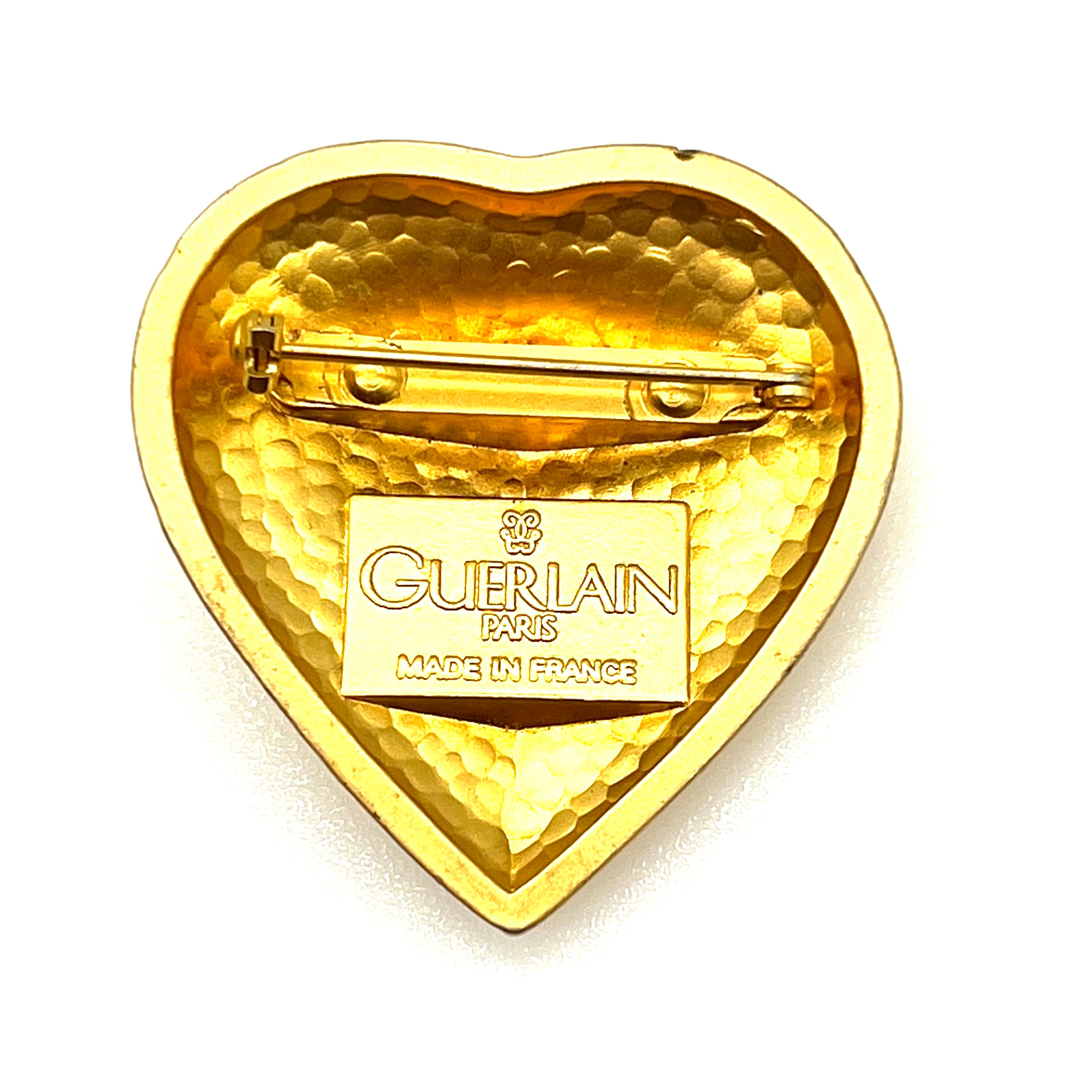 Vintage Guerlain hotsell Paris Heart Brooch