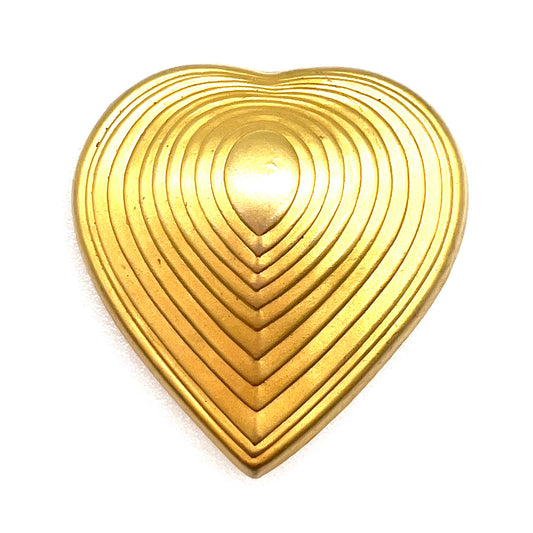 Guerlain Paris Concentric Heart Brooch - Please Read Description